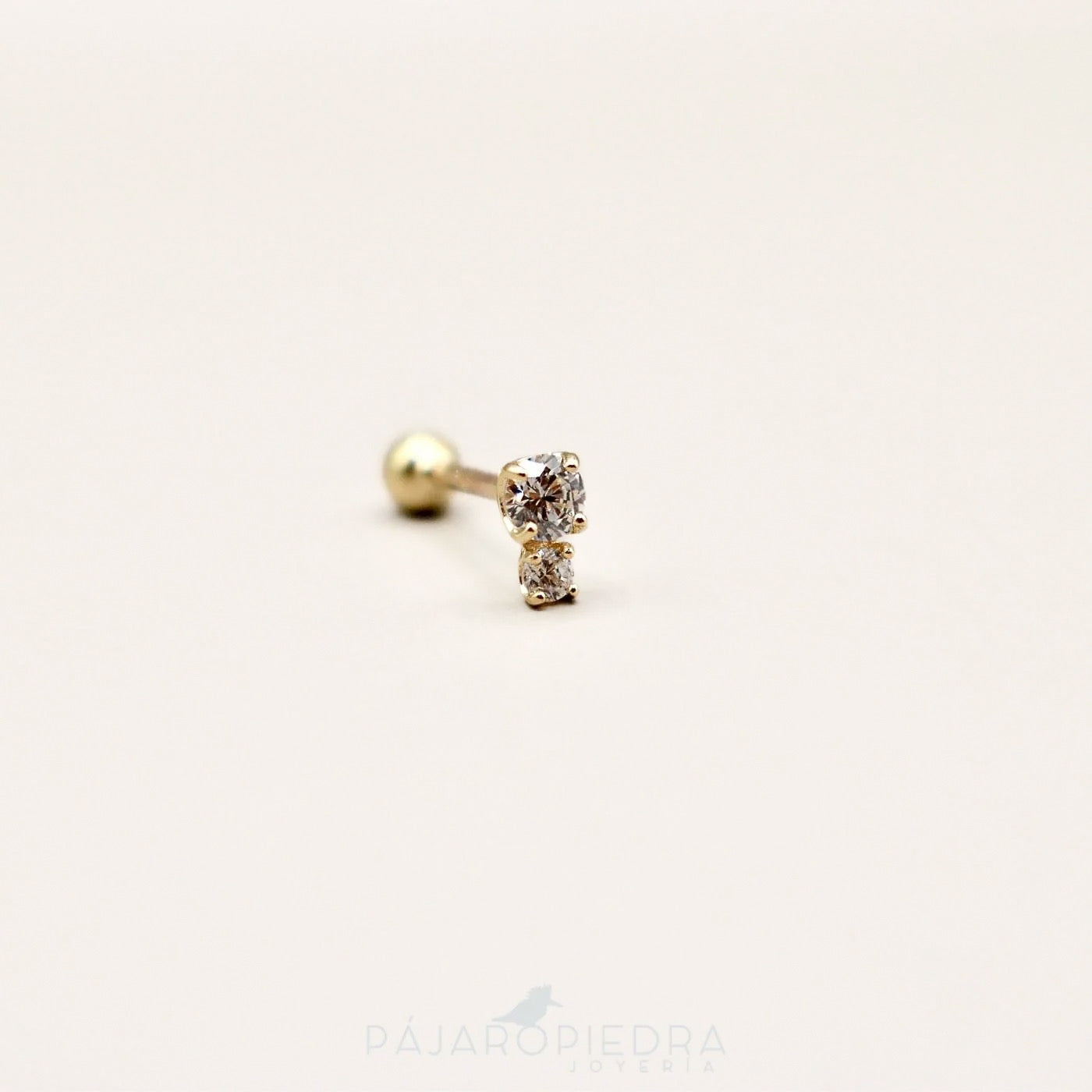 Piercing 14K Clásico Doble · Fine Collection