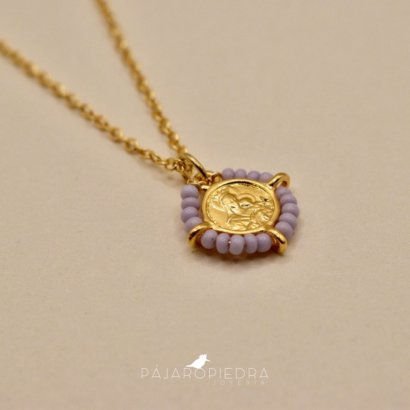 Collar Escapulario con Piedritas
