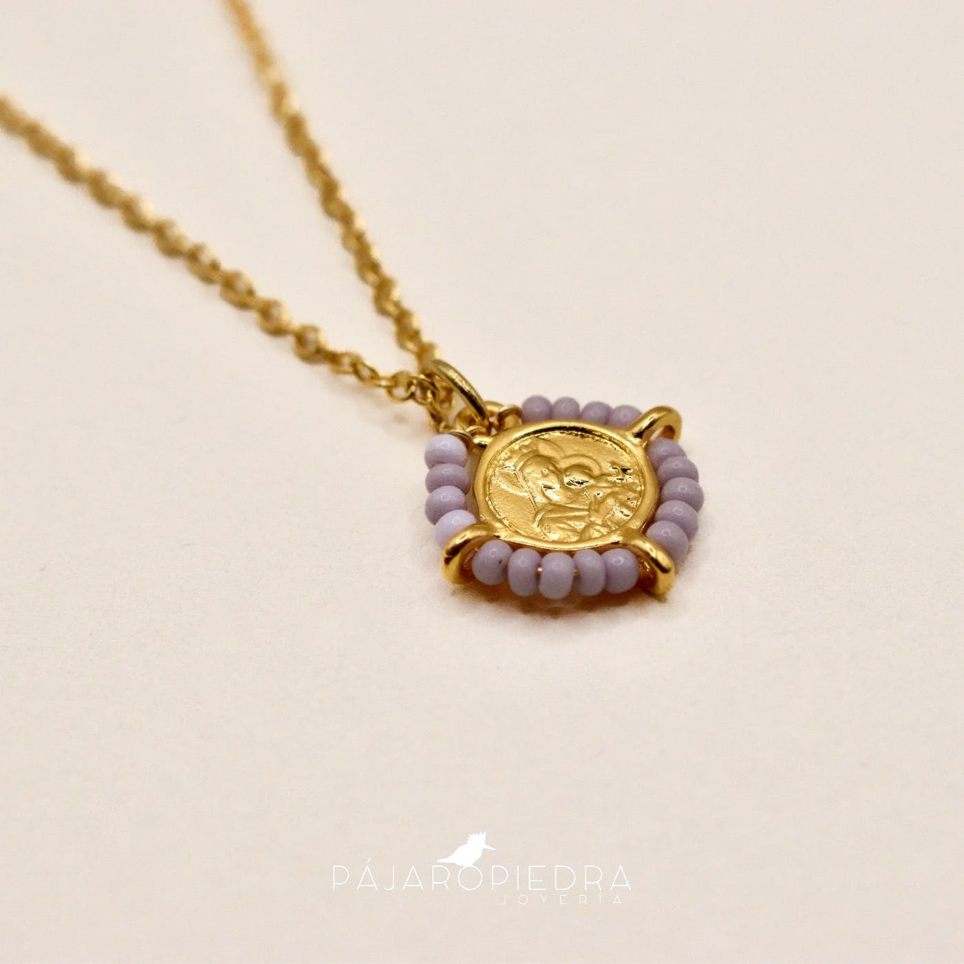 Collar Escapulario con Piedritas