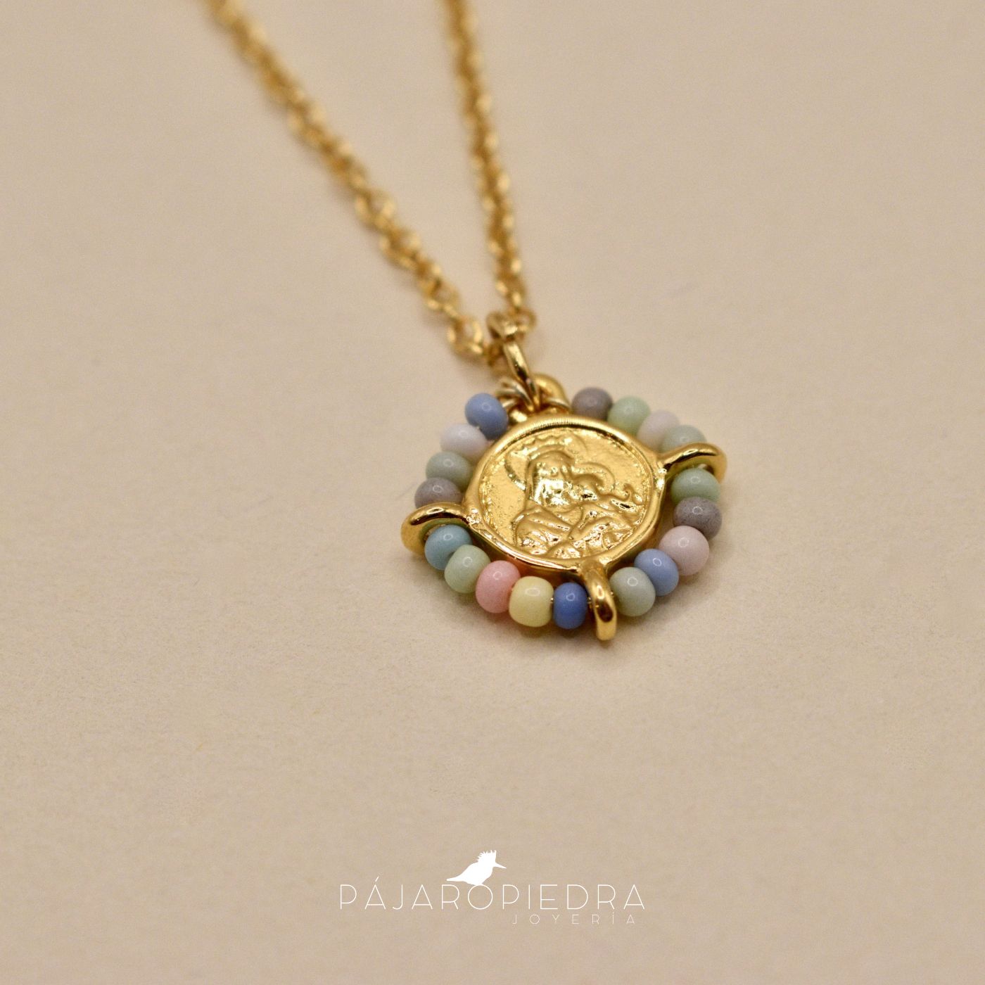 Collar Escapulario con Piedritas