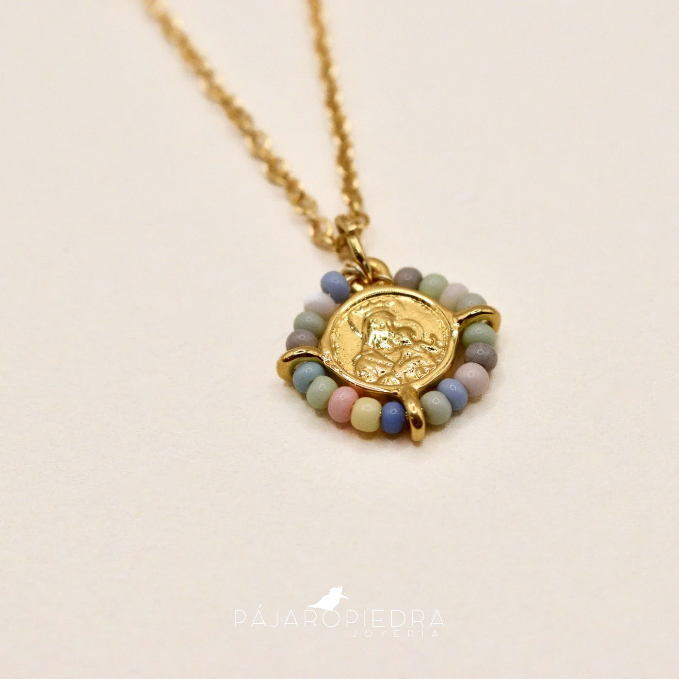 Collar Escapulario con Piedritas