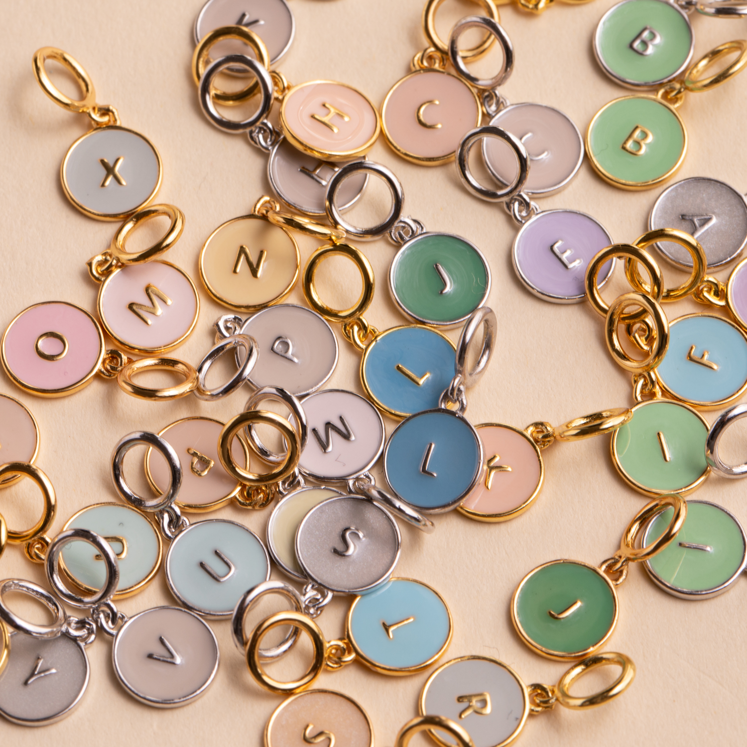 Collar Charms Plateado- Cadena Clip ¡Personalízalo!