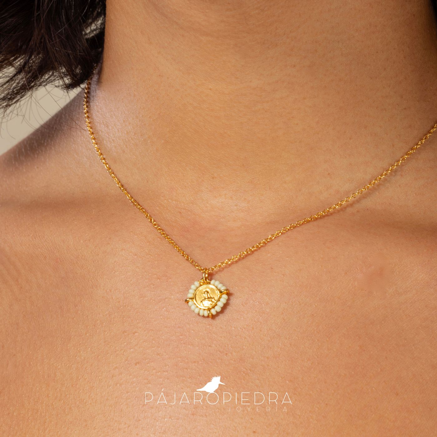 Collar Escapulario con Piedritas