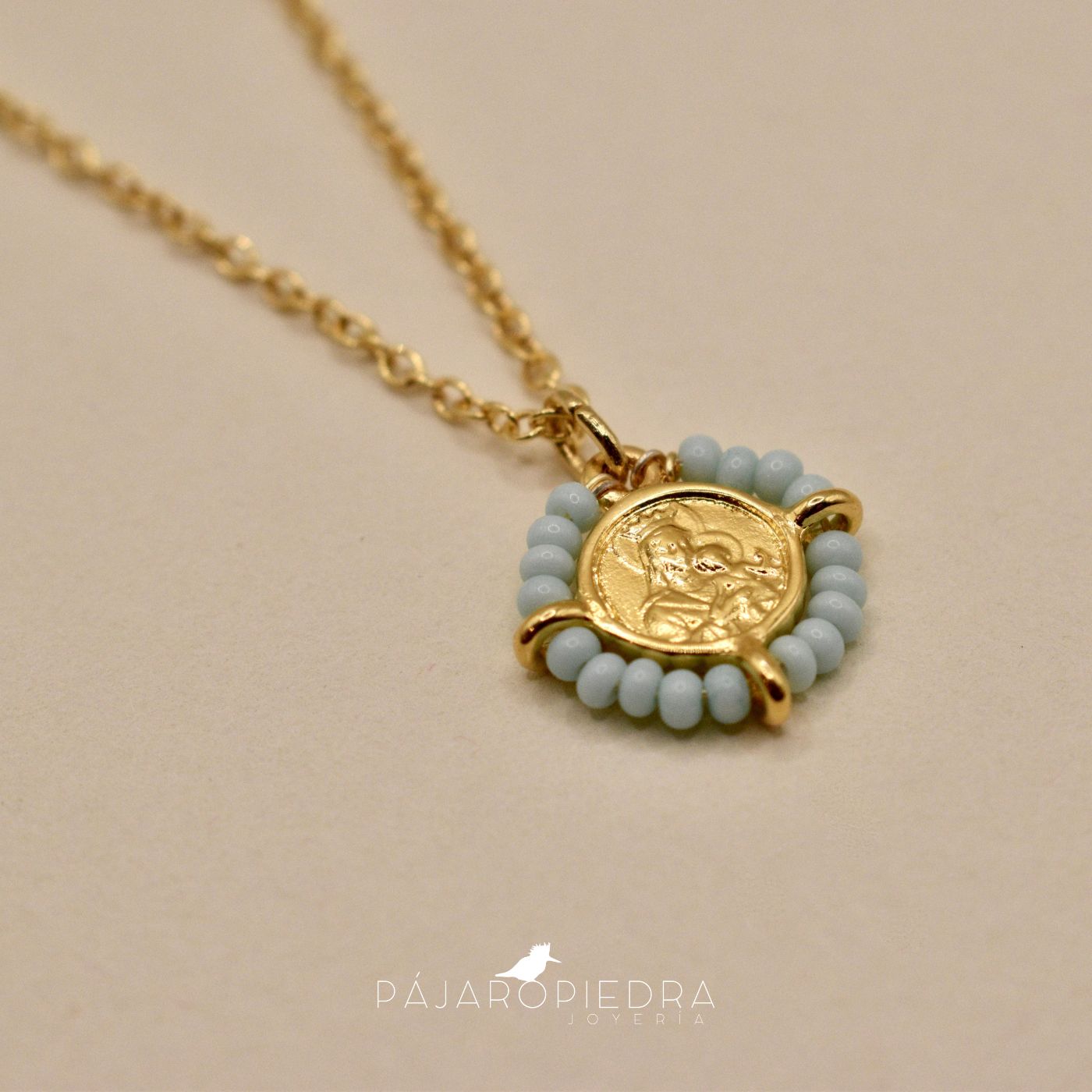 Collar Escapulario con Piedritas