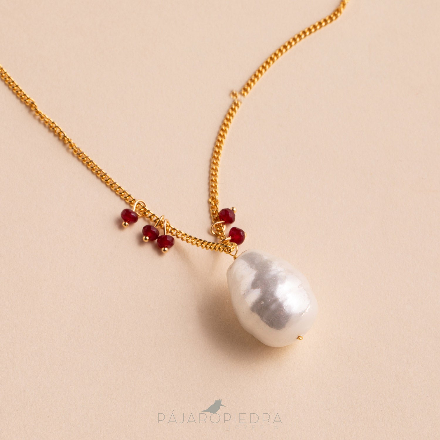 Collar largo Perla barroca