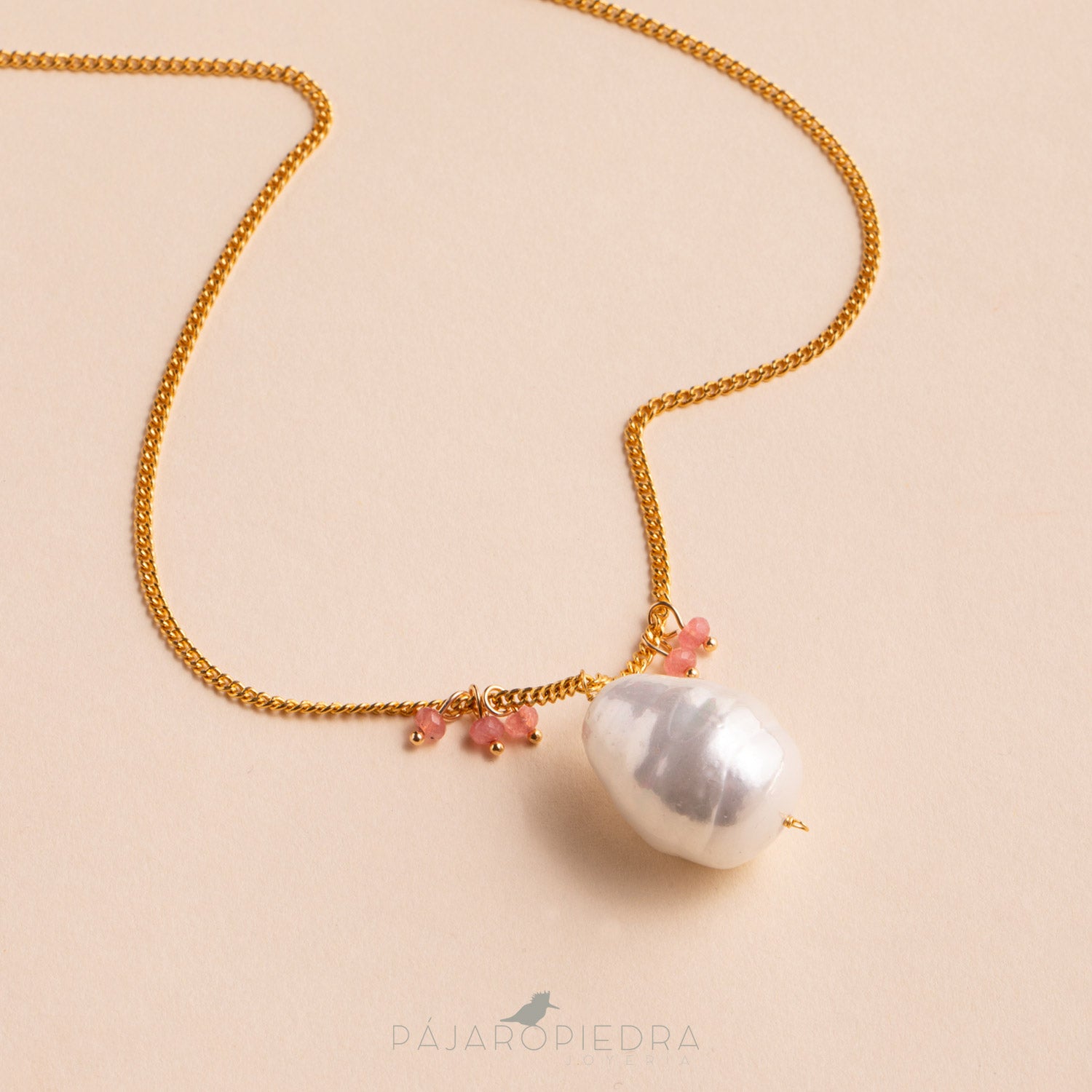 Collar largo Perla barroca