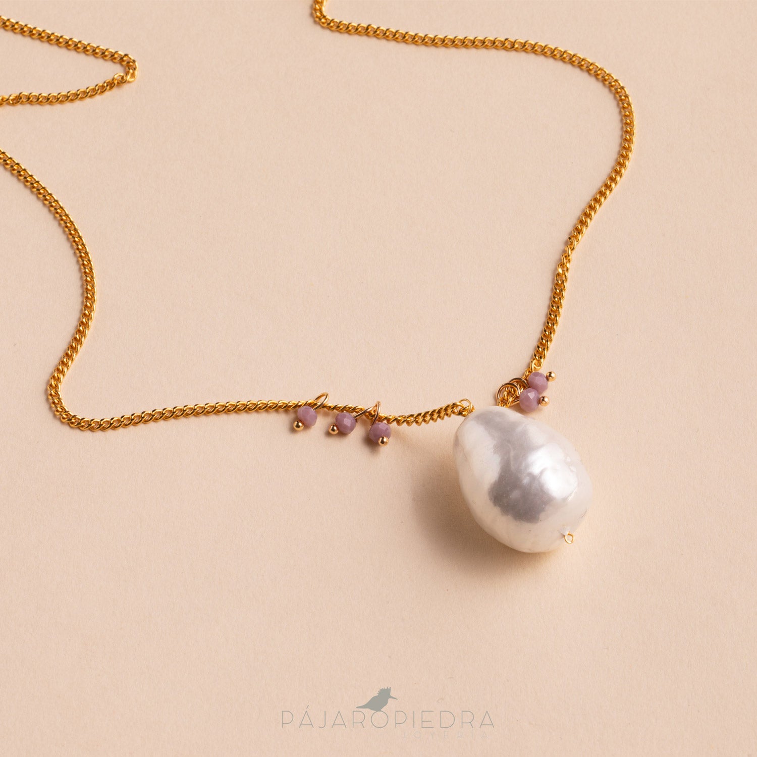 Collar largo Perla barroca