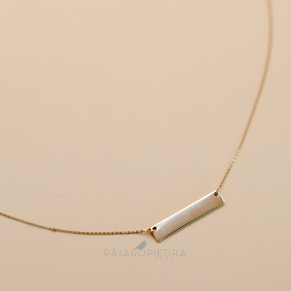 Collar Dije Barra Almu (Fine Collection)