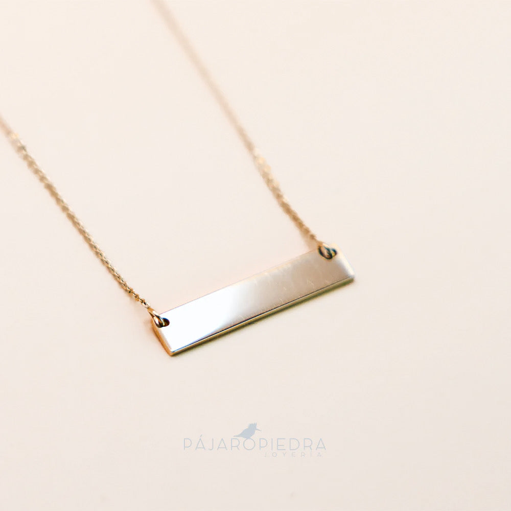 Collar Dije Barra Almu · Fine Collection