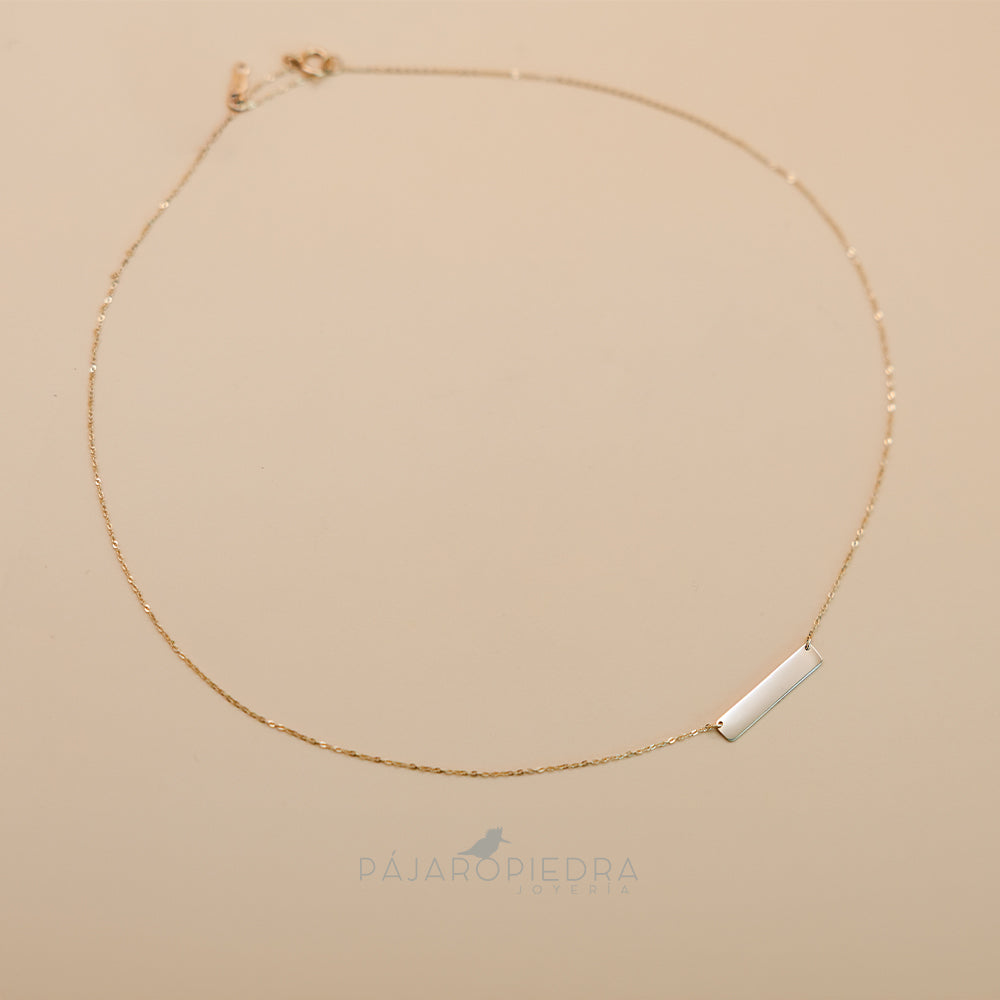 Collar Dije Barra Celia (Fine Collection)