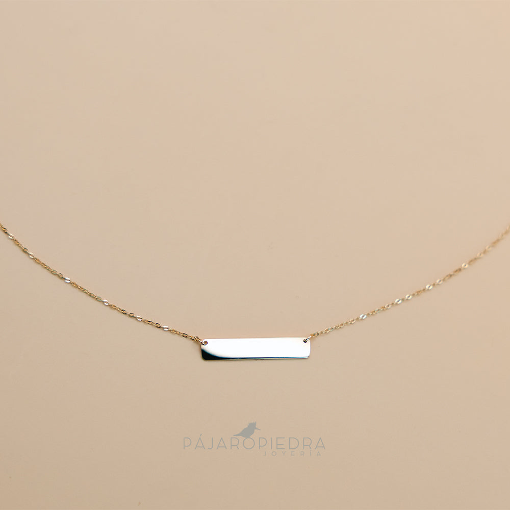 Collar Dije Barra Celia (Fine Collection)