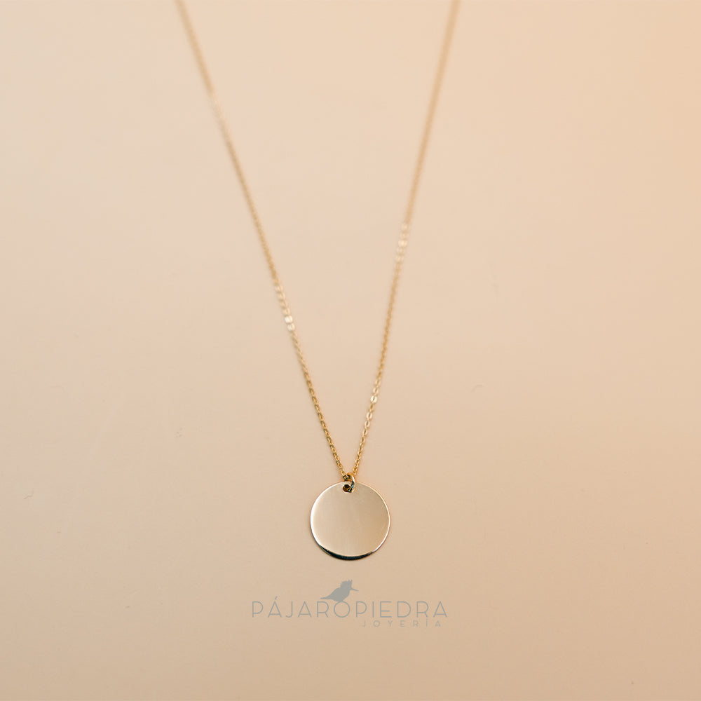 Collar Dije Disco (Fine Collection)