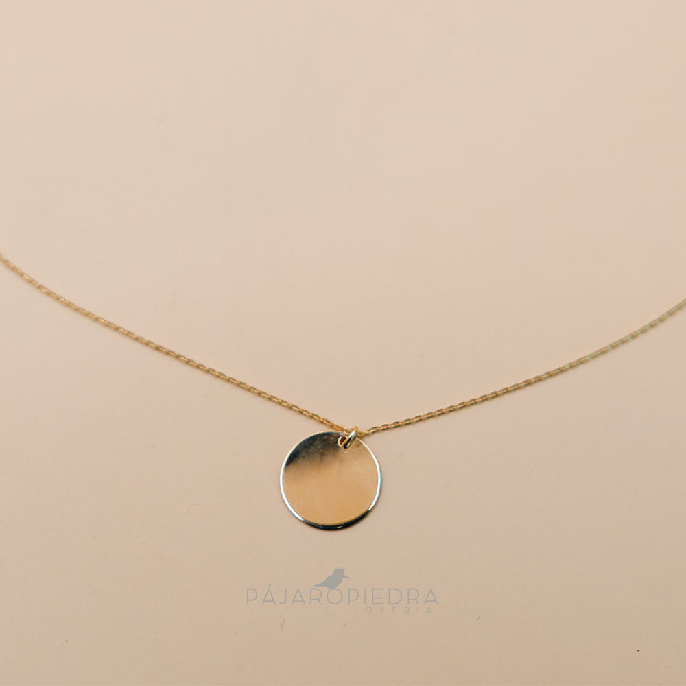 Collar Dije Disco (Fine Collection)