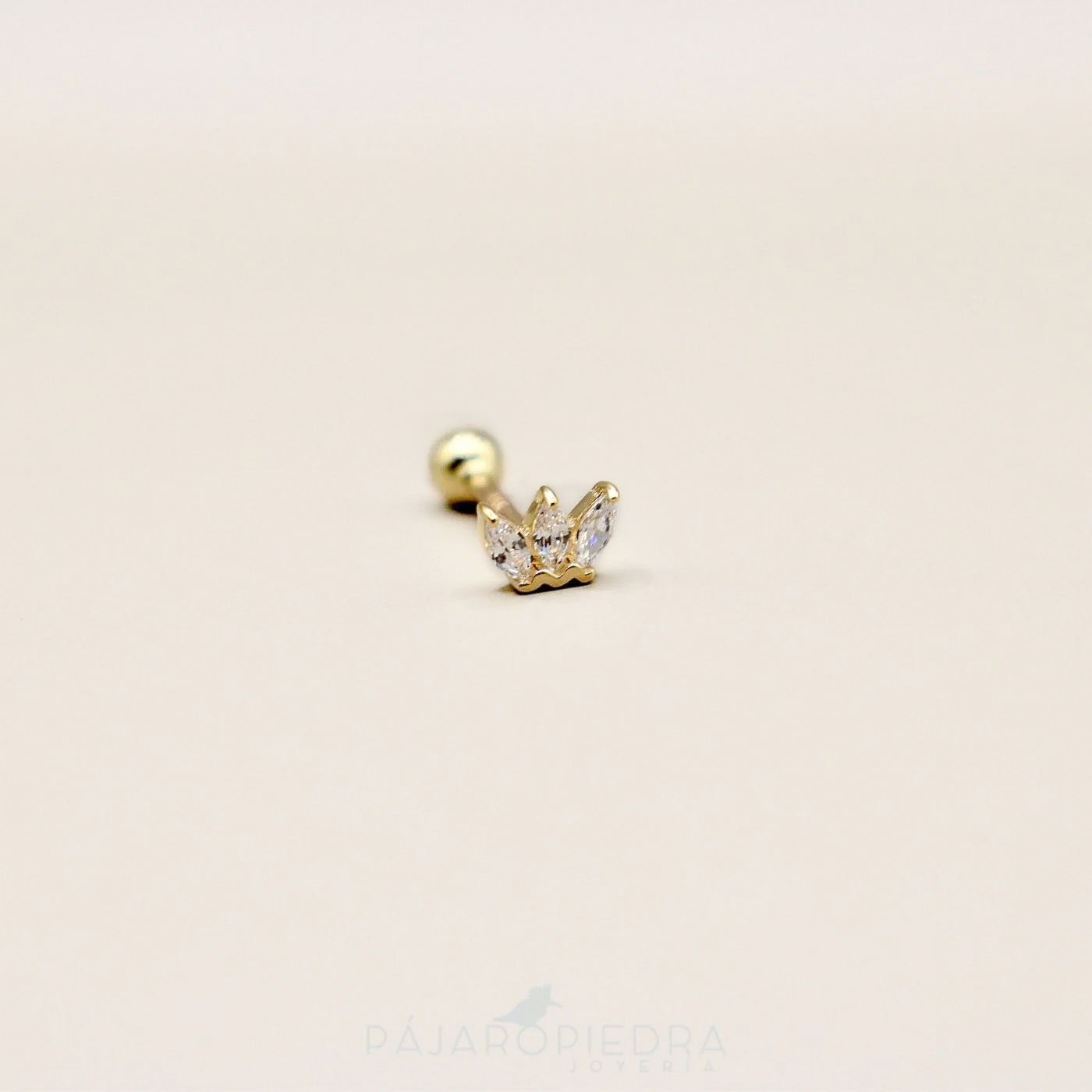 Piercing 14K 3 Hojas · Fine Collection