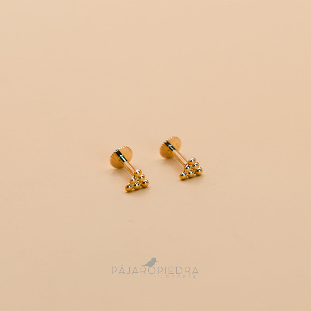 Piercing 14K Lía V (Fine Collection)