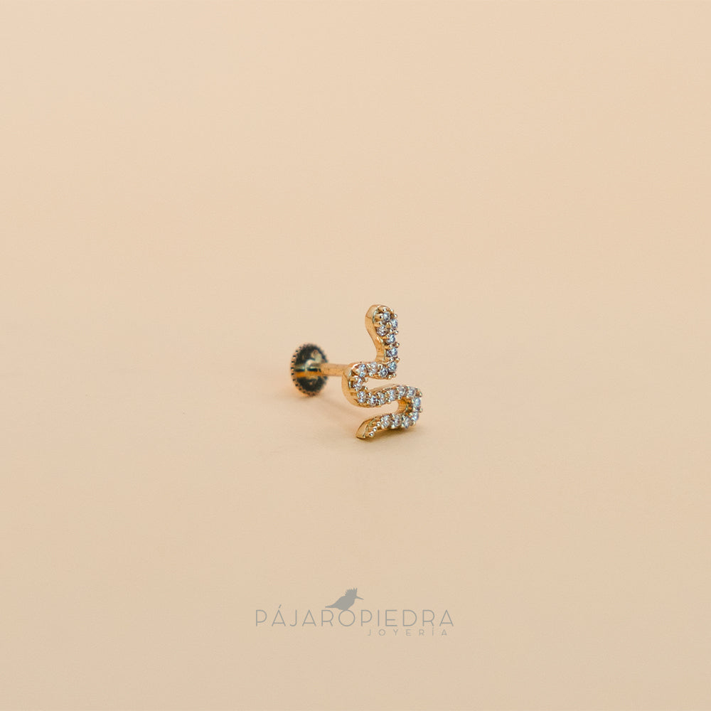 Piercing 14K Serpiente (Fine Collection)