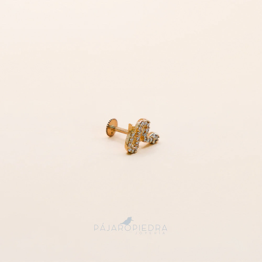 Piercing 14K Serpiente Dorado · Fine Collection