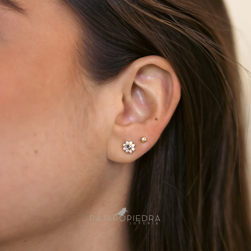 Piercing 14K Zirconia (Fine Collection)