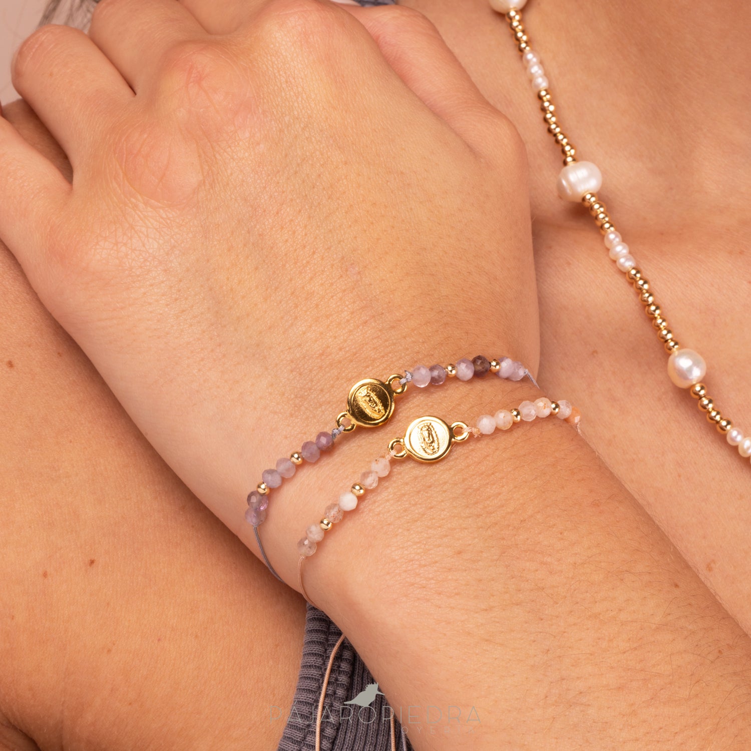 Pulsera cristalitos Virgen