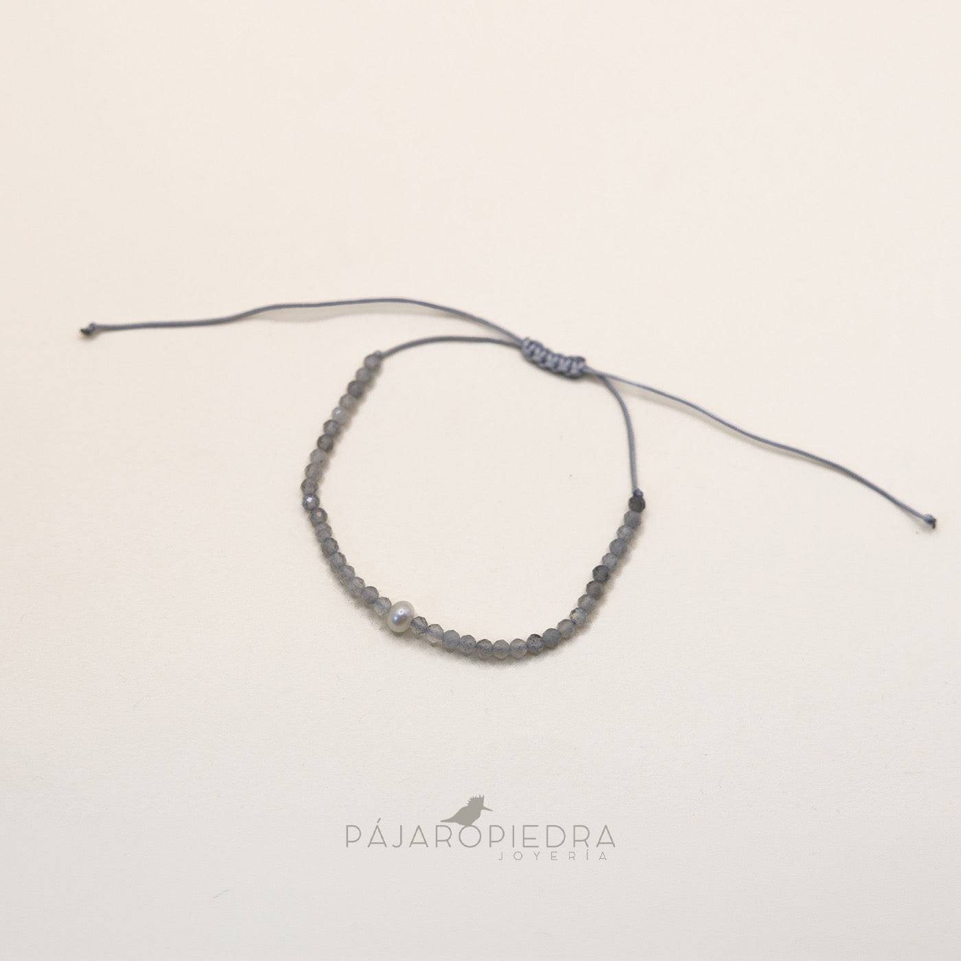 Pulsera cristalitos perla