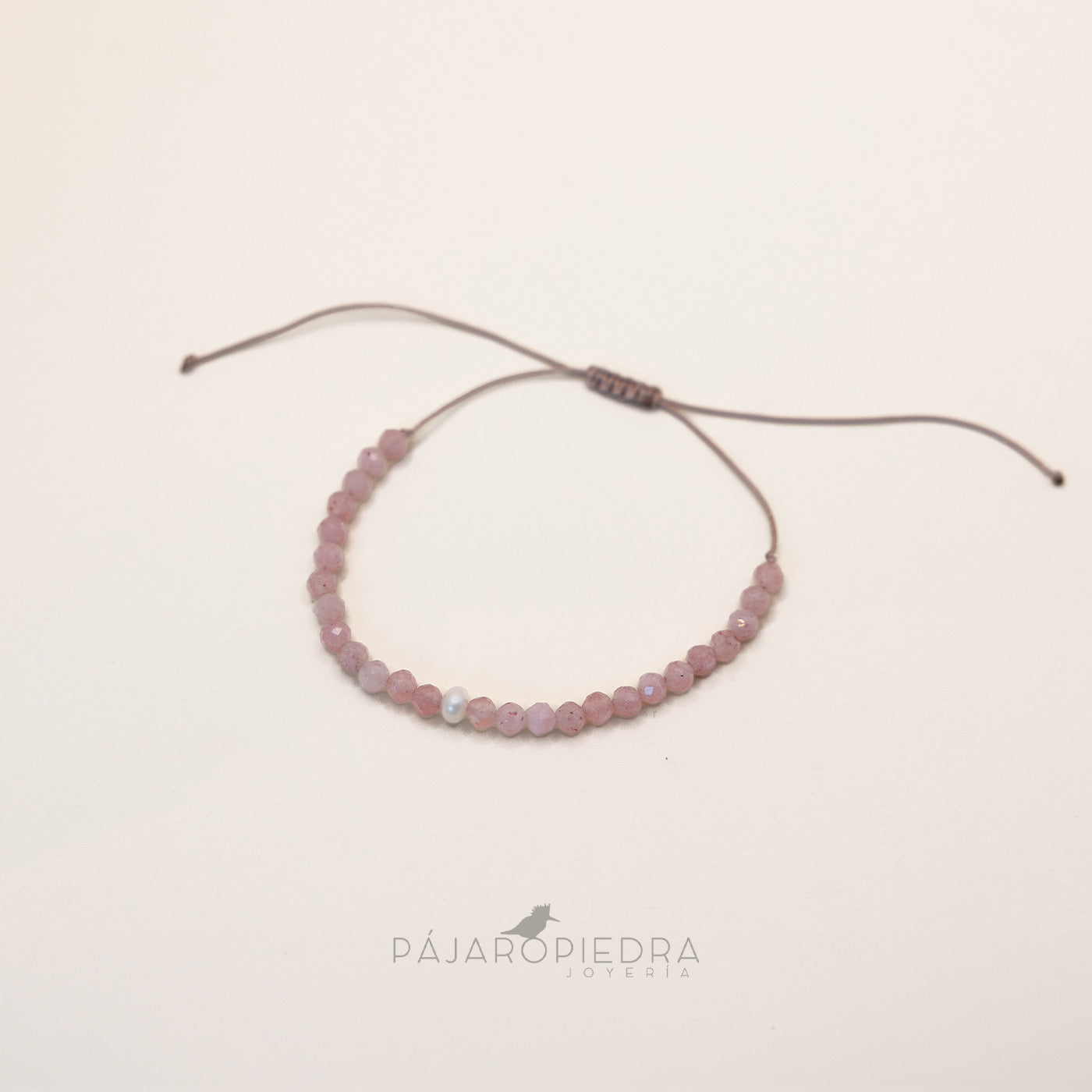 Pulsera cristalitos perla