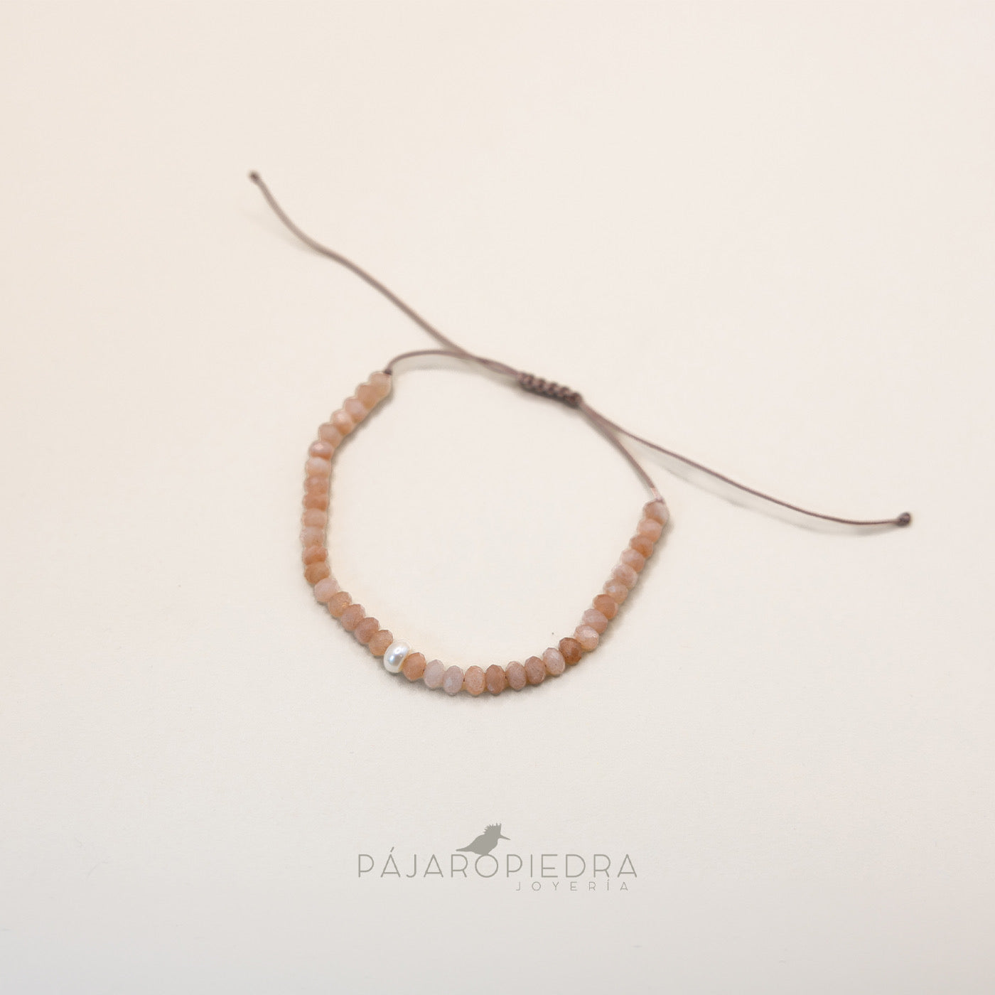 Pulsera cristalitos perla