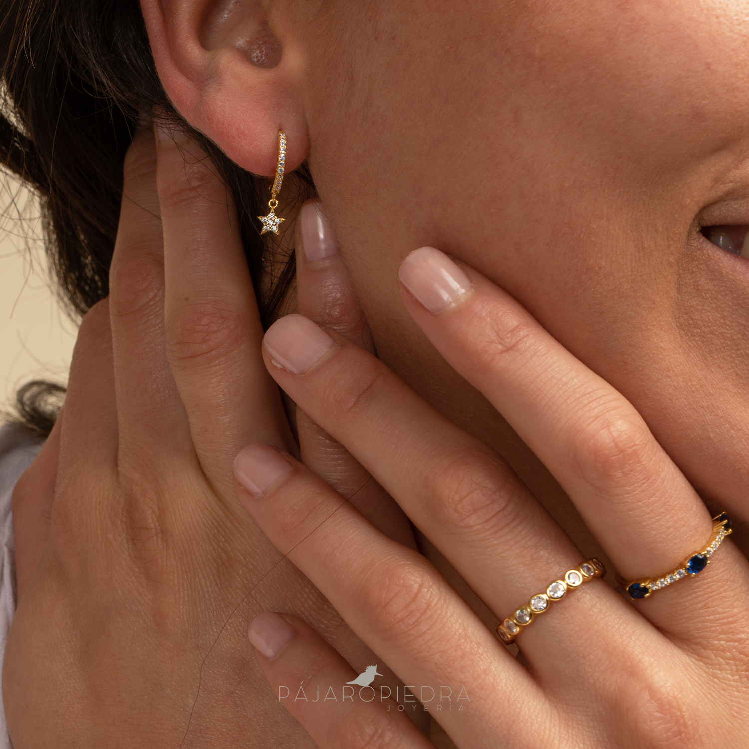 Arracadas Estrellita Colgante