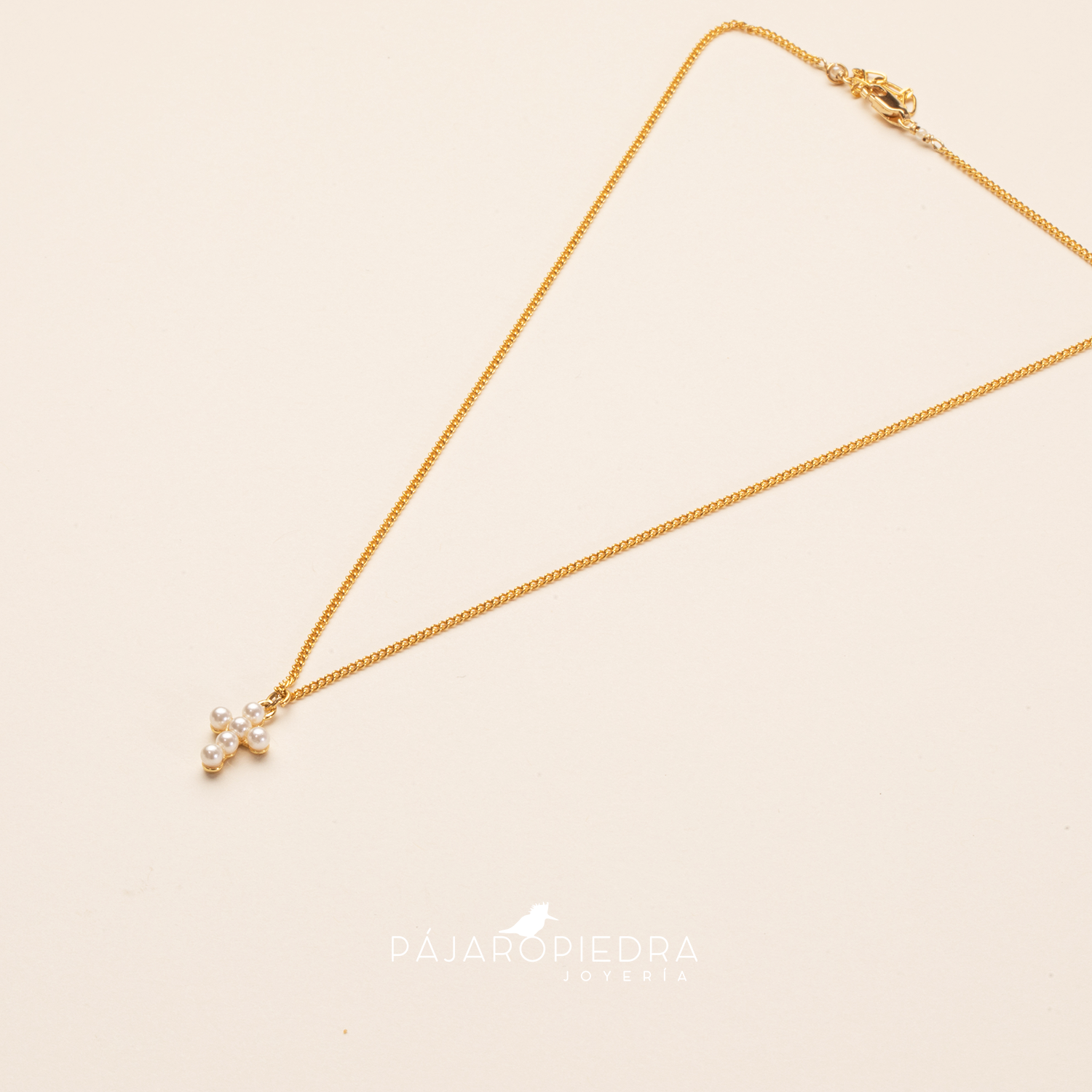 Collar Cruz Perlas
