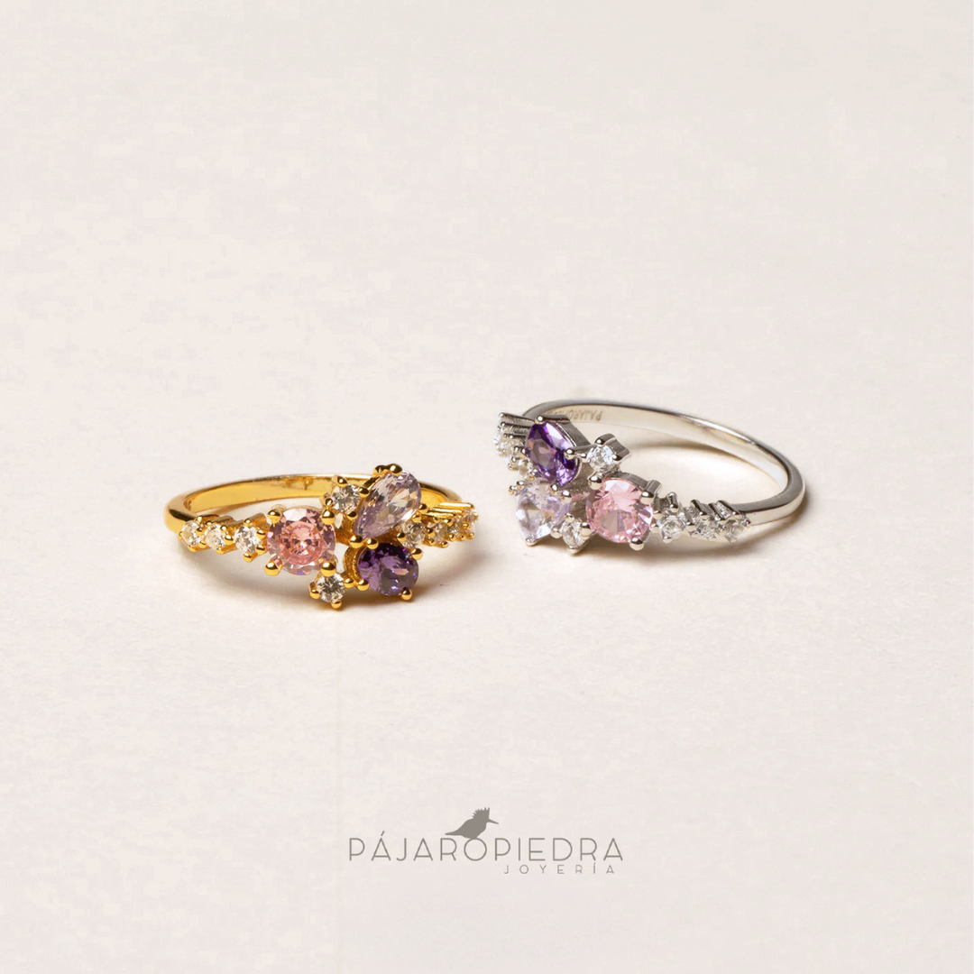 Anillo Flor Lila