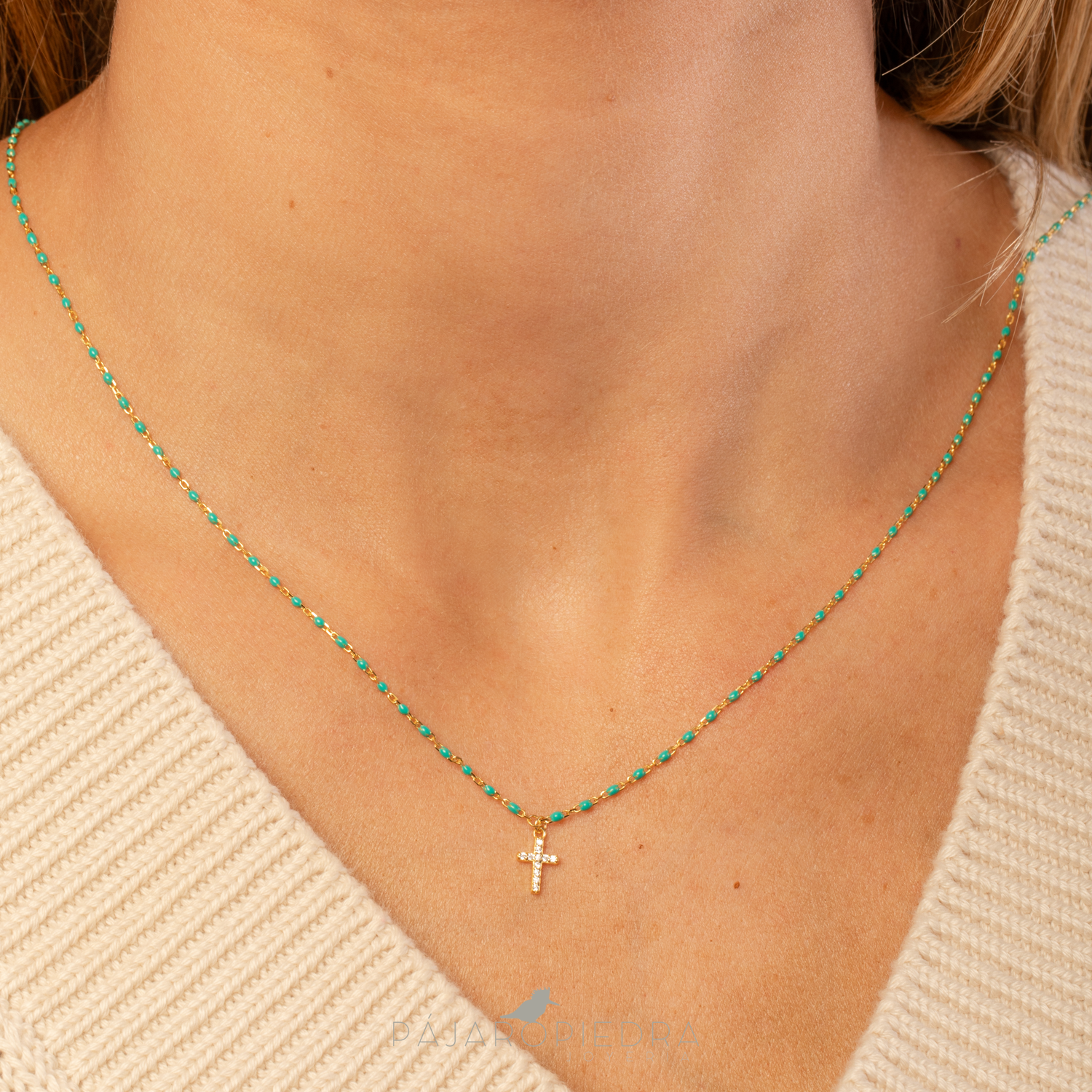 Collar Cruz Piedras