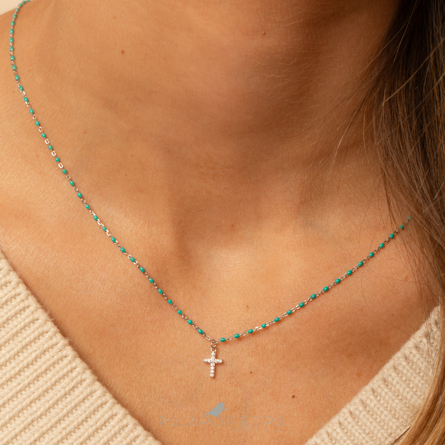 Collar Cruz Piedras