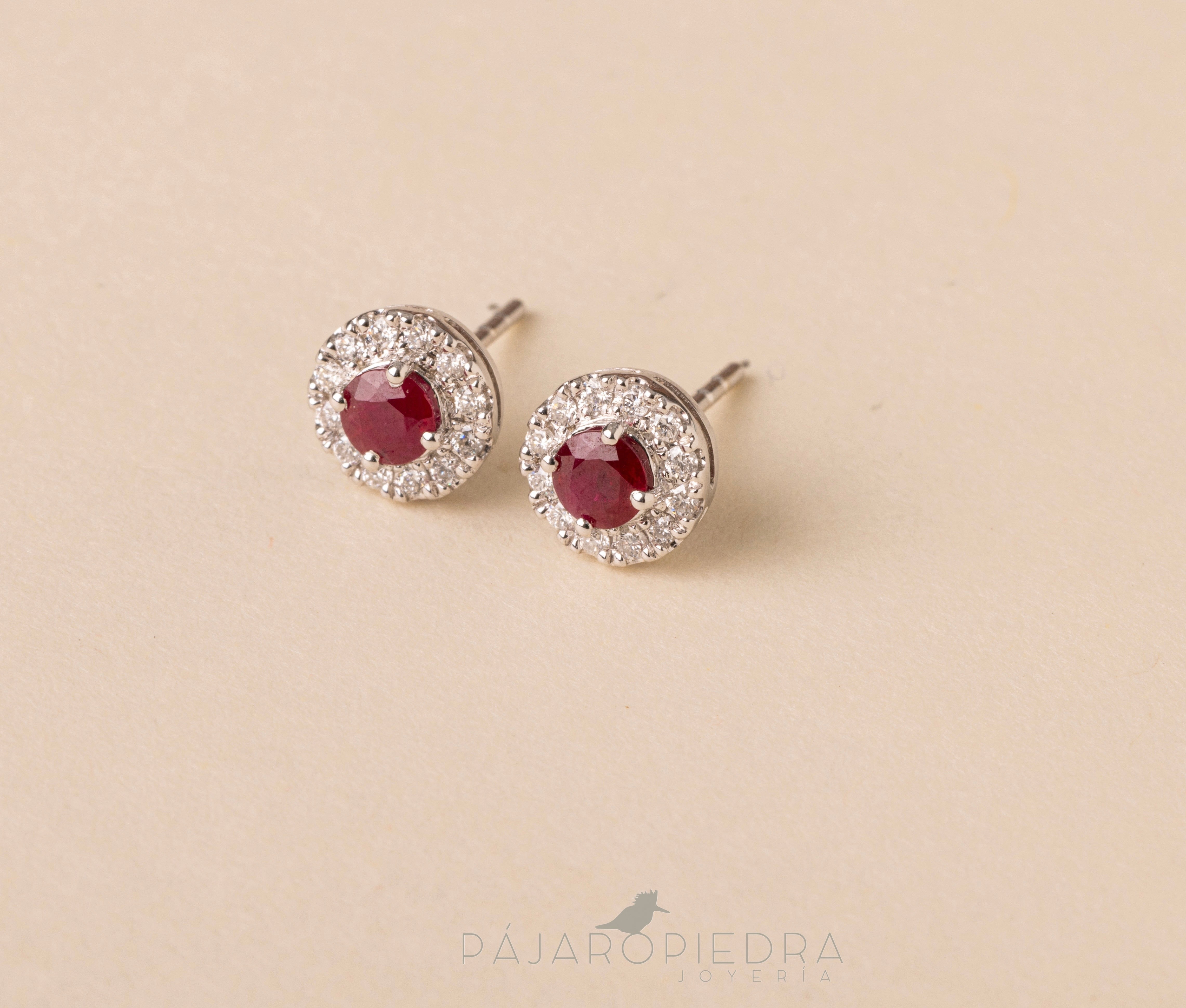 Aretes Rubí (Fine Jewelry)