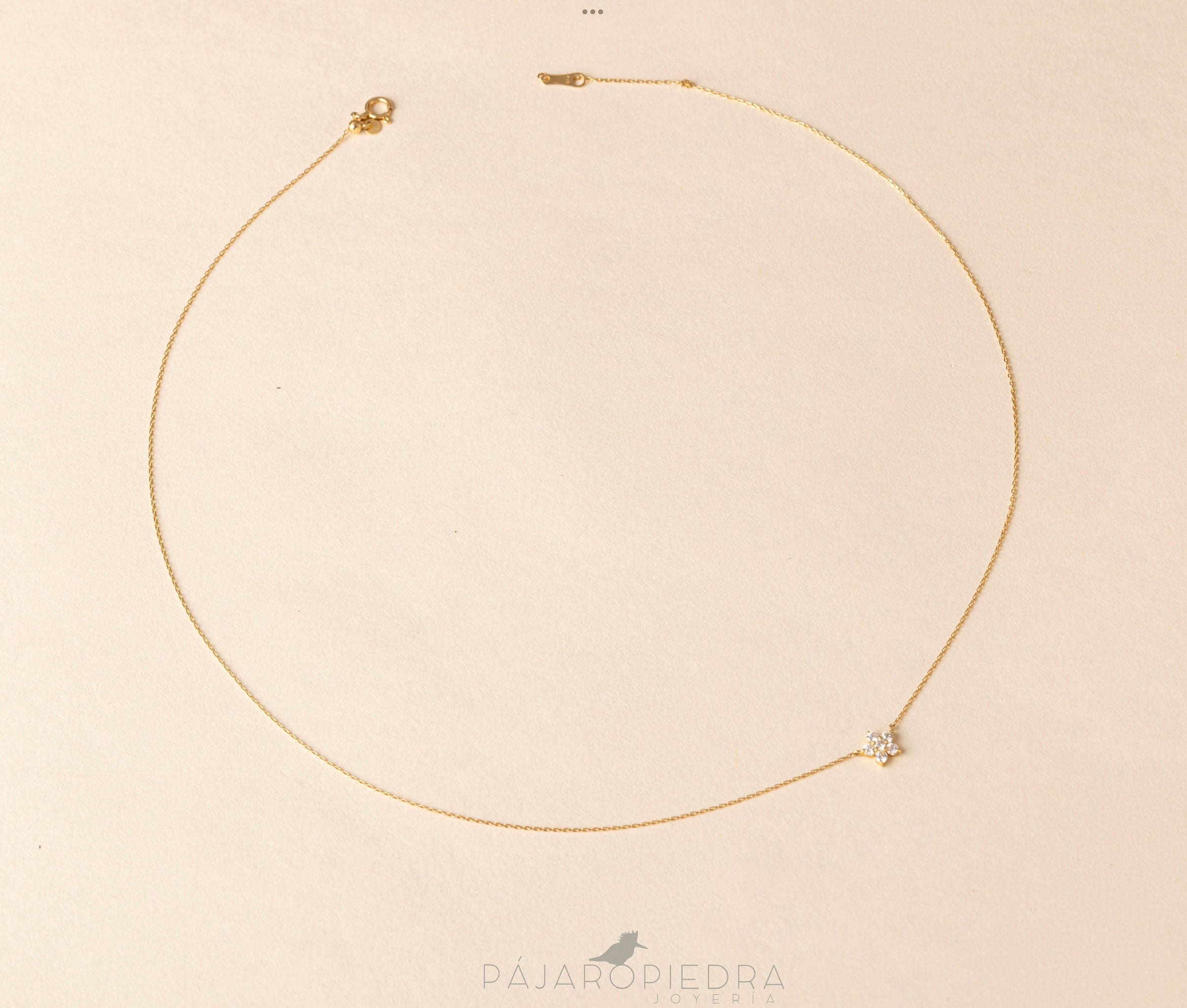 Collar Dije Flor (Fine Jewelry)