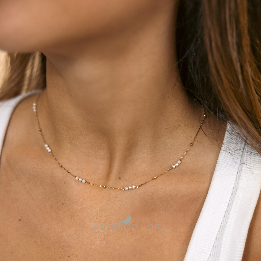 Collar Cadena Perlas (Fine Collection)