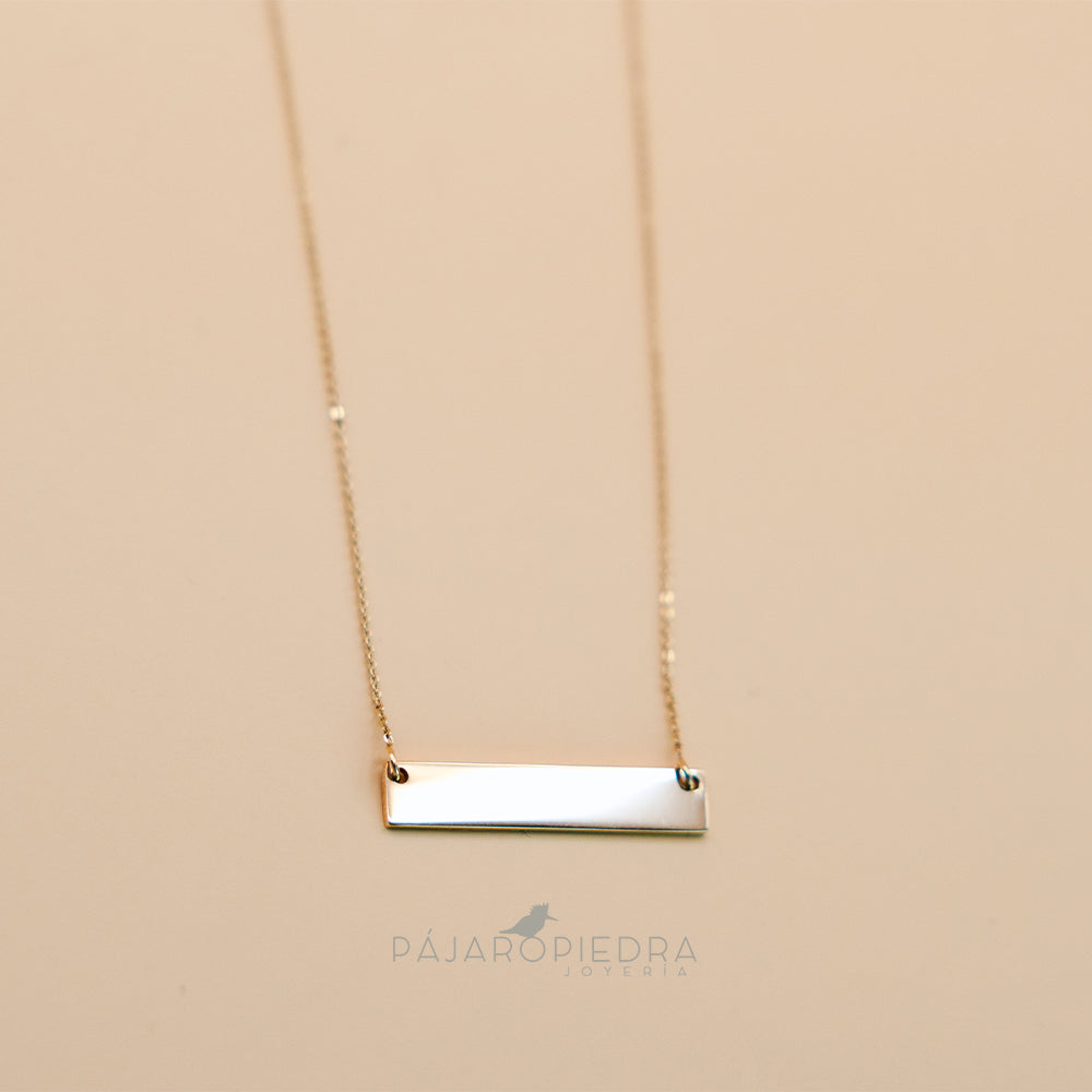 Collar Dije Barra Almu (Fine Collection)