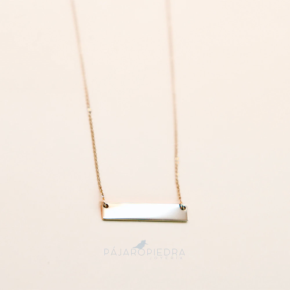 Collar Dije Barra Almu · Fine Collection