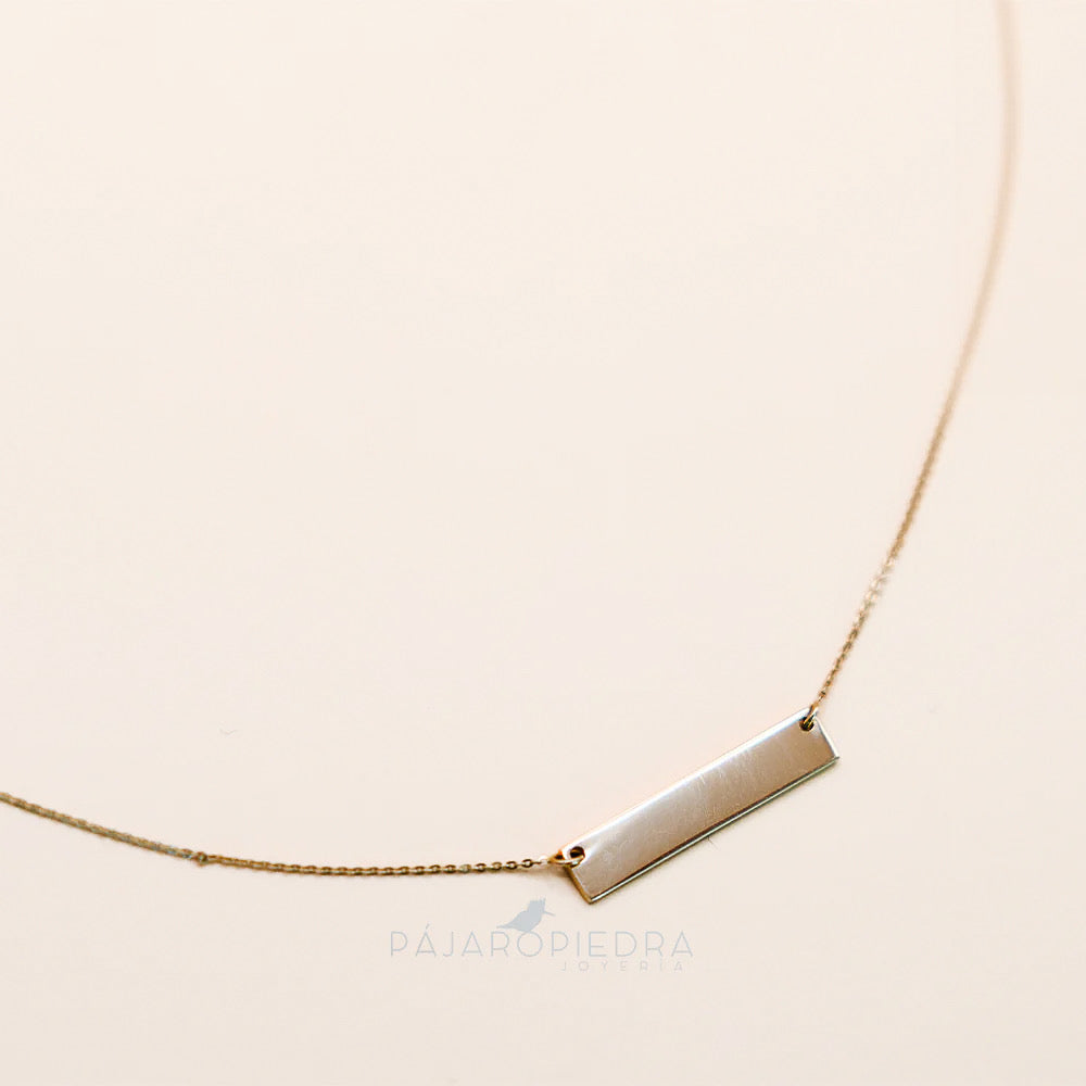 Collar Dije Barra Almu · Fine Collection