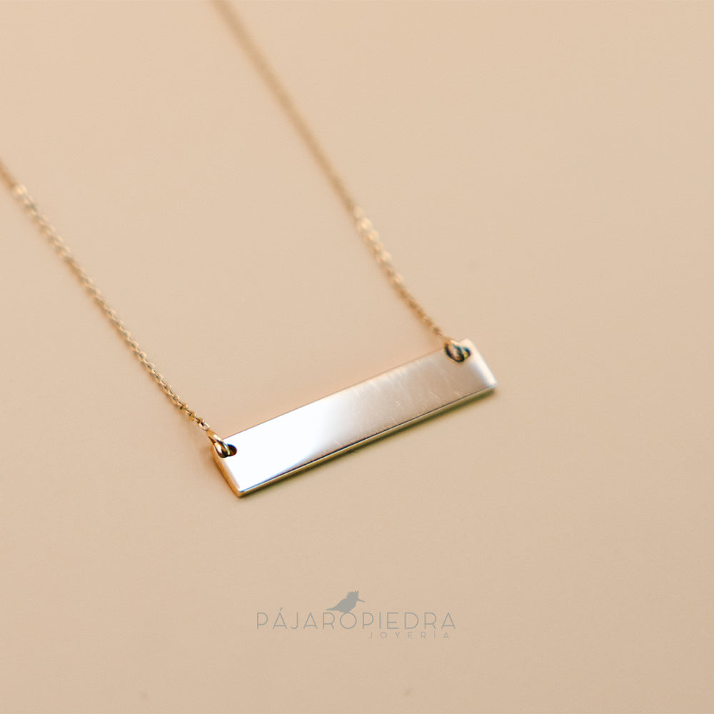 Collar Dije Barra Almu (Fine Collection)