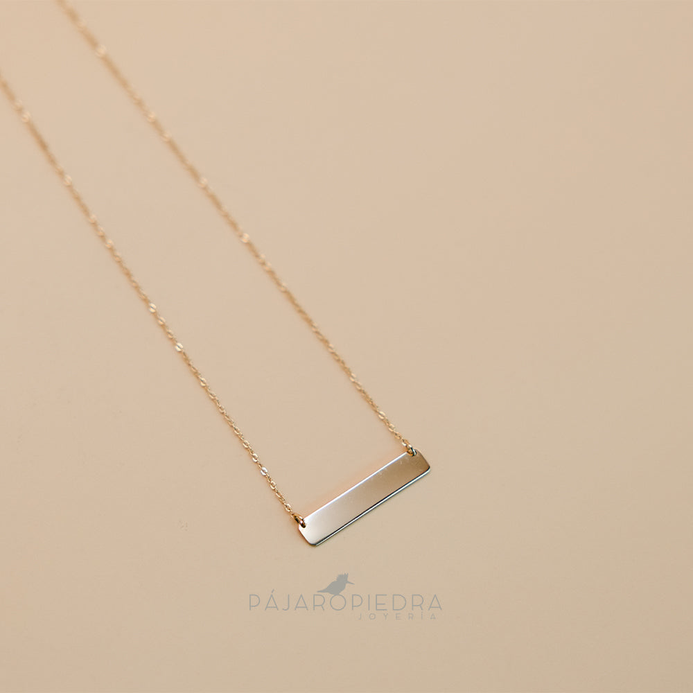 Collar Dije Barra Celia (Fine Collection)