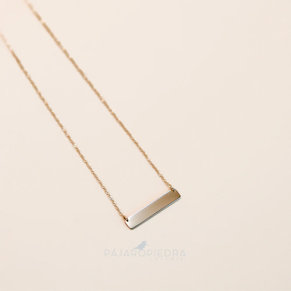 Collar Dije Barra Celia · Fine Collection