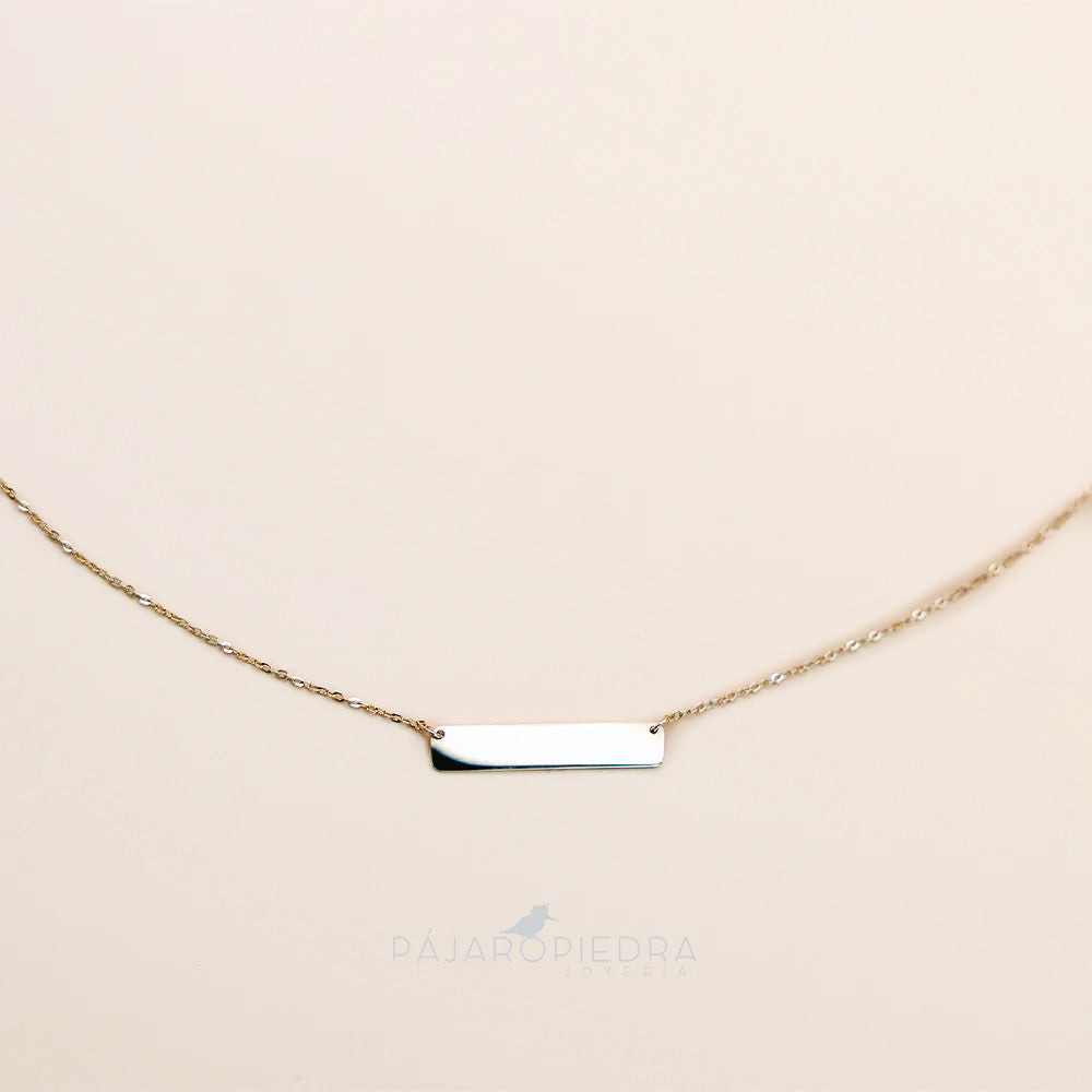 Collar Dije Barra Celia · Fine Collection