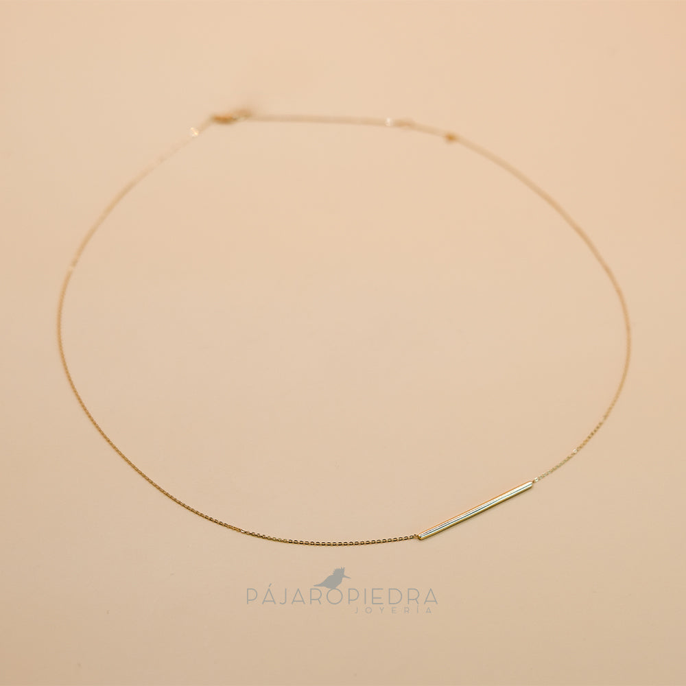 Collar Dije Barra Nara (Fine Collection)