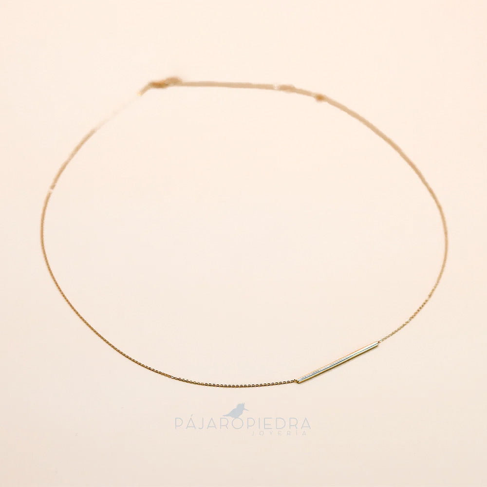 Collar Dije Barra Nara · Fine Collection