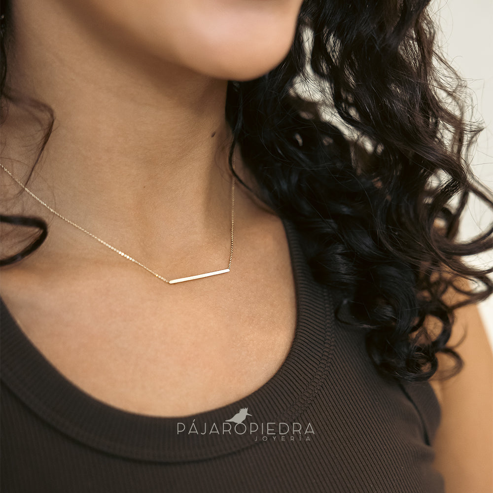 Collar Dije Barra Nara (Fine Collection)