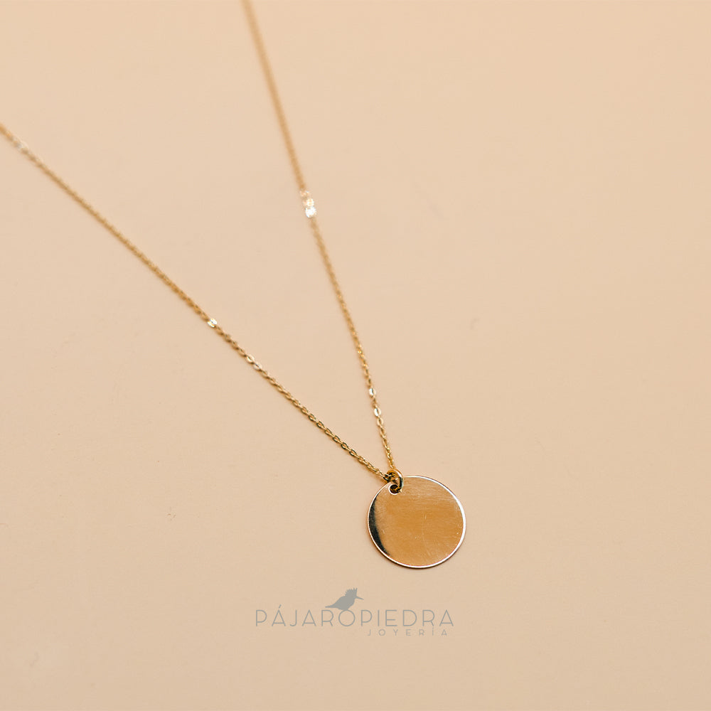 Collar Dije Disco (Fine Collection)