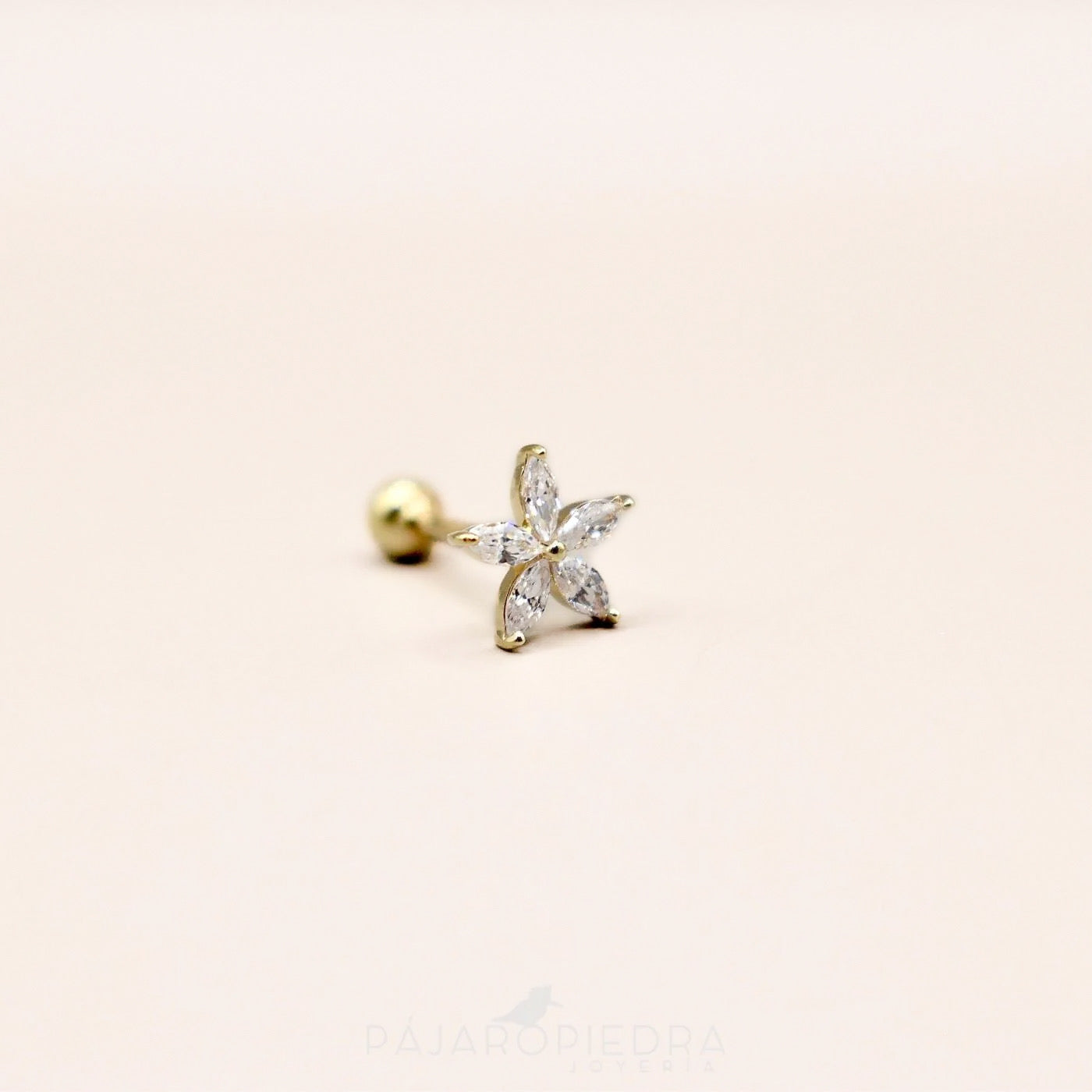 Piercing 14K Flor Grande · Fine Collection