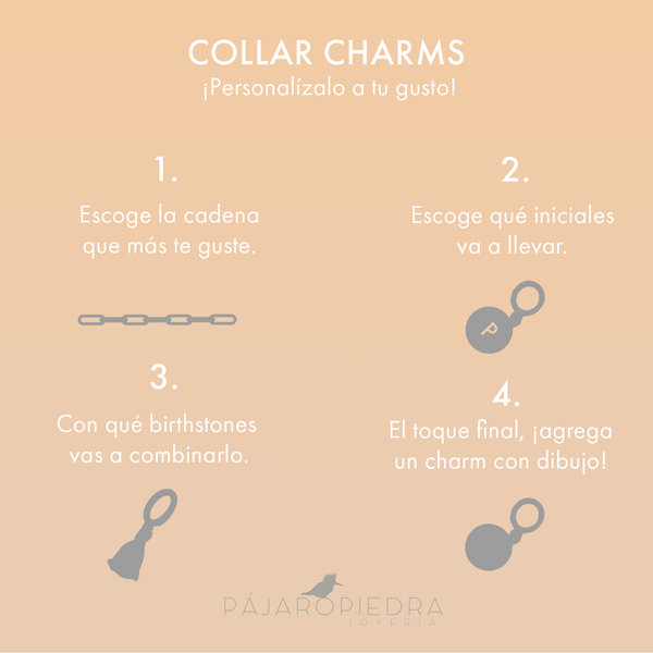 Collar Charms Dorado - Cadena Clásica ¡Personalízalo!