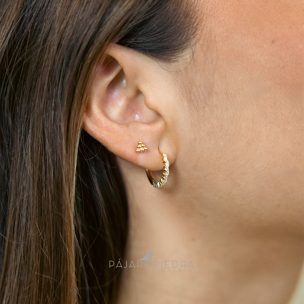 Piercing 14K Lía V (Fine Collection)