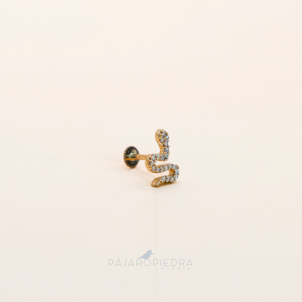 Piercing 14K Serpiente Dorado · Fine Collection
