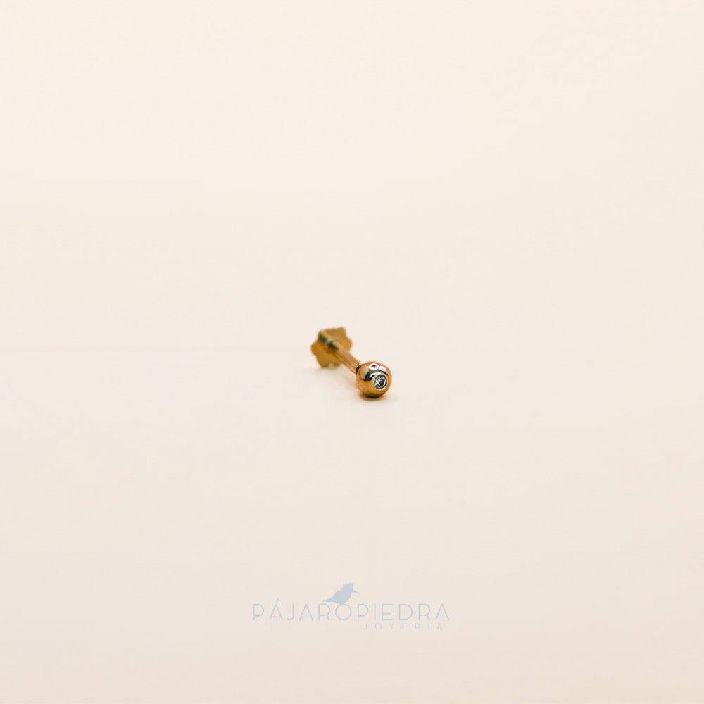 Piercing Dot 14K Zirconia · Fine Collection